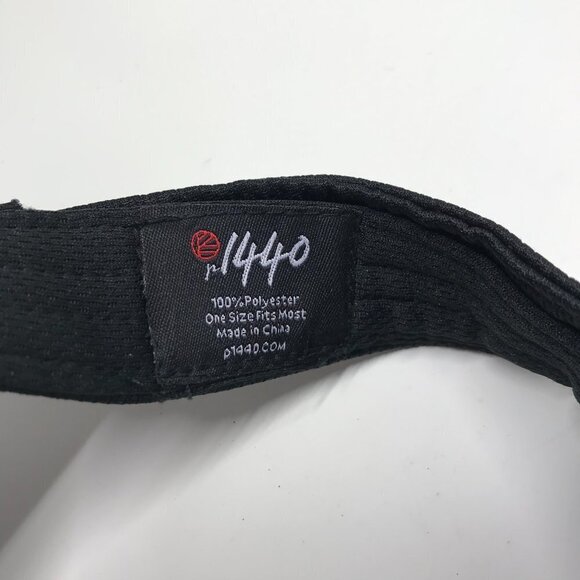 NEW P1440 Beach Volleyball sun visor black with white and red writing - Picture 7 of 8